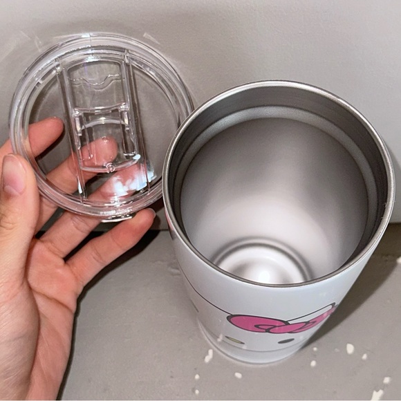 Sanrio Hello Kitty Face Stainless Steel White Tumbler - Picture 6 of 6
